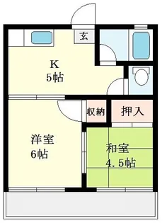 太栄A棟【1階】の間取り