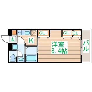 リオレ南小泉【2階】の間取り