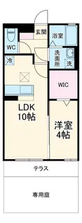 アヴェニール志津A【1階】の間取り