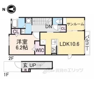 ティープラント飛鳥【2階】の間取り