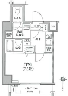 アイルカナーレ門前仲町【3階】の間取り