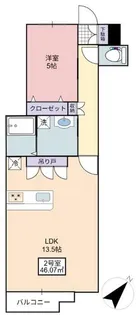 フローリッシュ大久保II【2階】の間取り
