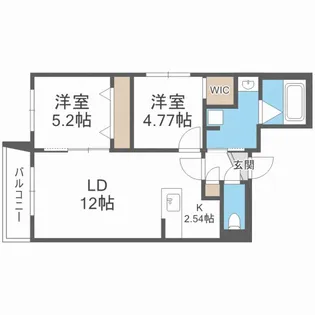 Daiya sfida Sapporo city ダイヤスフィーダ【3階】の間取り