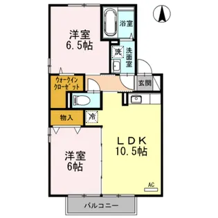 セジュールみのり【2階】の間取り