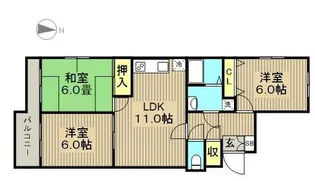シェ・ソワ【3階】の間取り