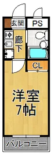 ダイドーメゾン園田2【4階】の間取り