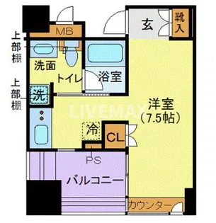 ザ・タワー芝浦【10階】の間取り