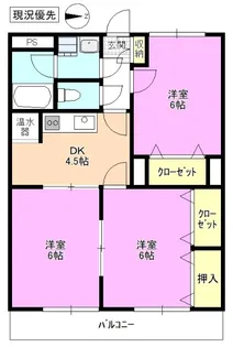 レジデンシアフジサワ【3階】の間取り