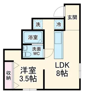 ヴェルドミールIII【1階】の間取り