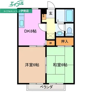 ハイツタチバナ【2階】の間取り