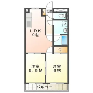 パレオシンセイIII【2階】の間取り
