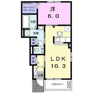 サクラーレA【1階】の間取り