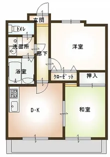 パルティールI番館【1階】の間取り