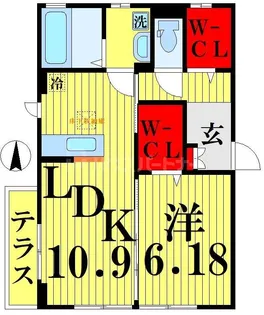 メルベーユ【1階】の間取り