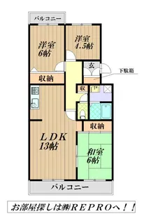 マッティーナ神戸壱番館 犬可【3階】の間取り