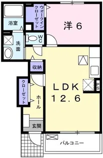 ラルジュ フォンテーヌIII【1階】の間取り