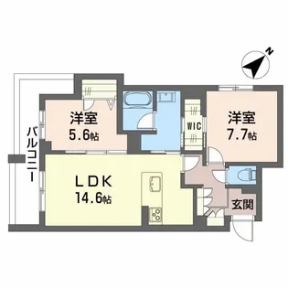 クラリシア【3階】の間取り