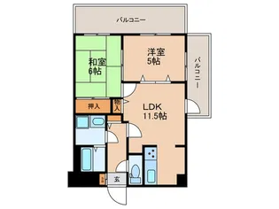 ルート南常盤台【7階】の間取り