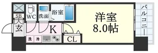LIVIAZKOBESOLEIL(リヴィアスコウベソレイユ)【8階】の間取り