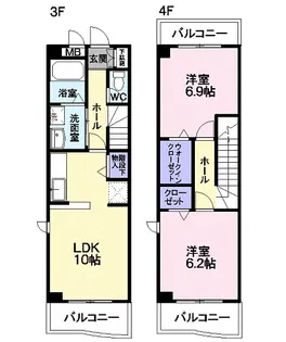 アビタシオンIIの間取り
