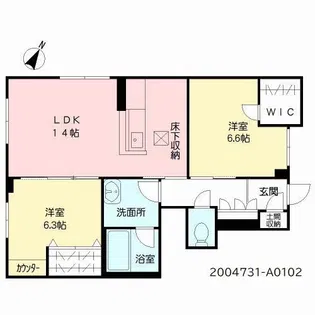 シャーメゾンCoCo【1階】の間取り