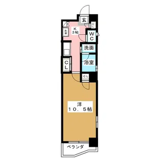 プレステージ西大須【1階】の間取り