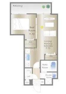 LEVICIA BLDG.II【4階】の間取り