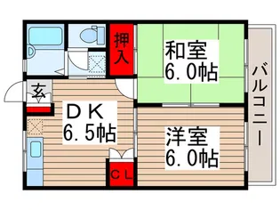 第3サンハイツ【1階】の間取り
