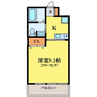 ワースヴィラ【2階】の間取り