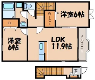グレース・AKI 壱番館【2階】の間取り