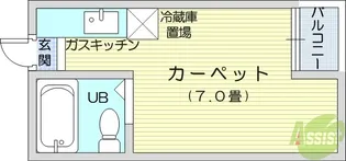 遠藤コーポ【3階】の間取り