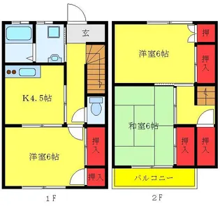 コーポ平田の間取り