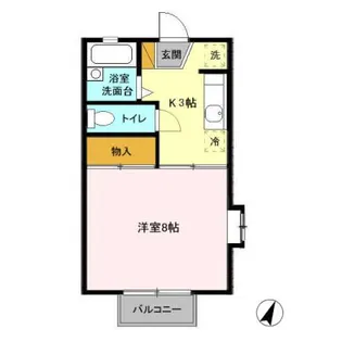 ライトハウス II【1階】の間取り