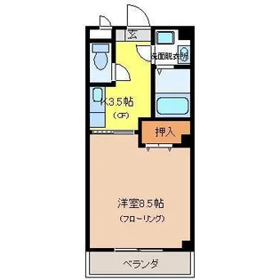 メゾンドカンパーニュ【3階】の間取り