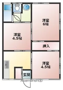 山一荘【2階】の間取り