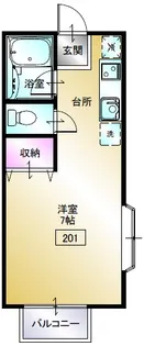 ルネッサA【2階】の間取り