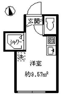 アーバンプレイス高田馬場駅前B【1階】の間取り