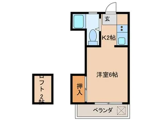 西府マンション【3階】の間取り