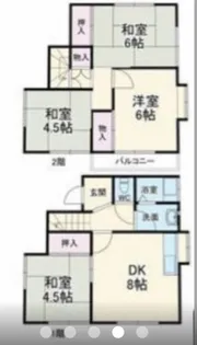 埼玉県北葛飾郡杉戸町大字佐左ヱ門【一戸建】の間取り