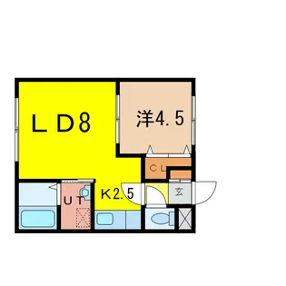 リラコートB【1階】の間取り