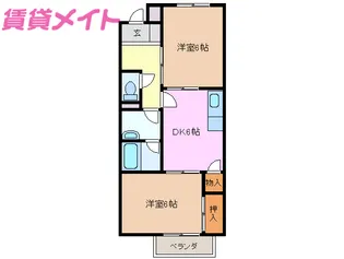 クレール三滝台【2階】の間取り