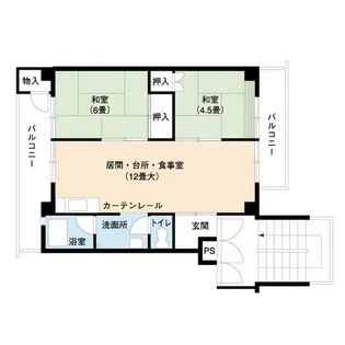 UR高森台【5階】の間取り