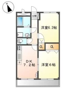サンコートK【1階】の間取り