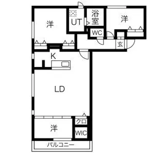 アルファスクエア宮の森2条【3階】の間取り