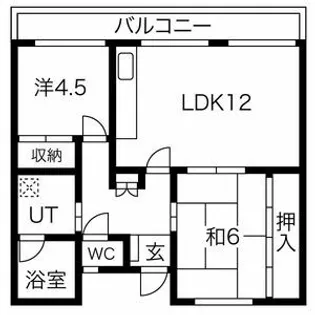 井上マンション【4階】の間取り