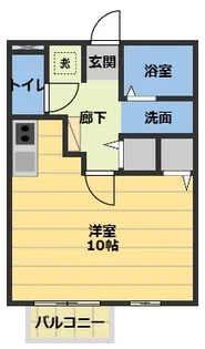 ラ・メールTAKASAGO B【1階】の間取り