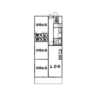 スカイコートエターナル【1階】の間取り