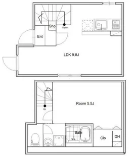 東京都北区王子5【マンション】の間取り