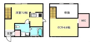 東京都八王子市暁町1【アパート】の間取り