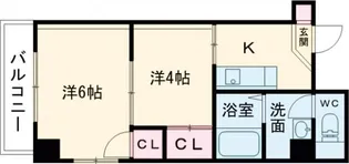 公園前ウエストハイツ【5階】の間取り